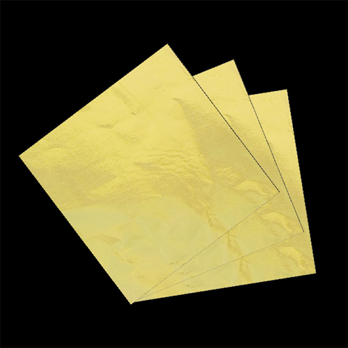 アルミ箔軟質12ミクロン（合紙入）　金色